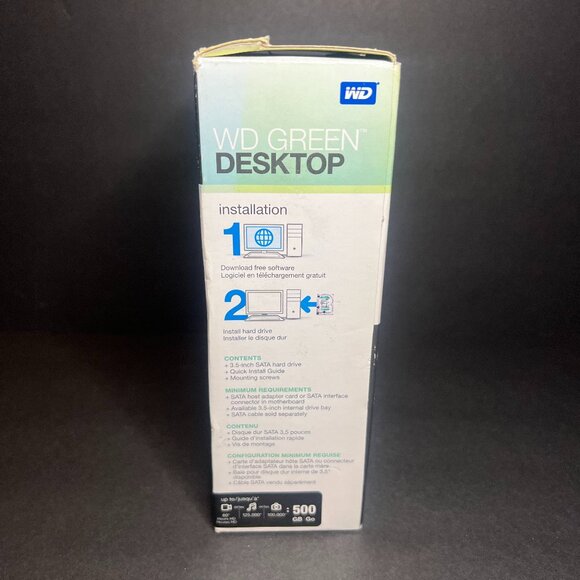 Western Digital Green Desktop Internal Hard Drive 500GB SATA WDBAAY5000ENC-NRSN - Picture 4 of 7